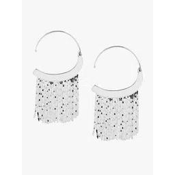 Kazo Silver-Plated Contemporary Drop Earrings-picture-21