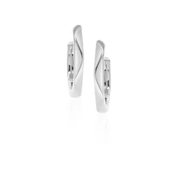 Kazo Silver-Plated Contemporary Hoop Earrings-picture-32