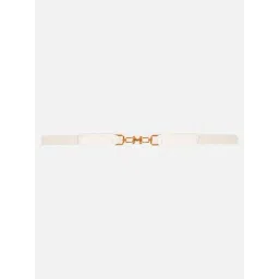Kazo White Classic Thin Elasticated Belt-picture-31