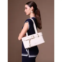 Kazo White Elara Small Leather Shoulder Bag-picture-33