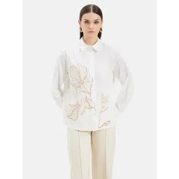 Kazo White Embroidered Shirt-picture-30