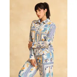 Kazo White Printed Casual Shirt-picture-36