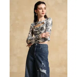 KAZO White Printed Top-picture-28