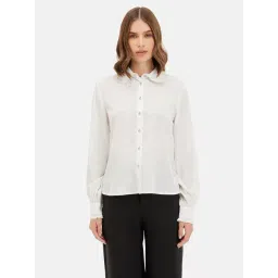 Kazo White Regular Fit Shirt-image-43