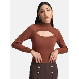 Kazo Women Brown Pullover-picture-32