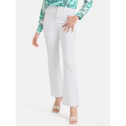 Kazo Women Cotton Flared High-Rise Jeans-picture-21