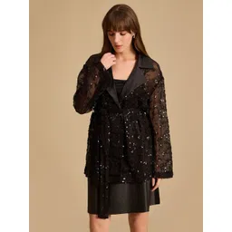 Kazo Women Embellished Longline Shrug-picture-40