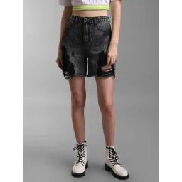 KZ07 by Kazo Black Denim Shorts-picture-35