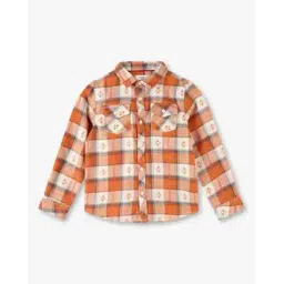 kb team spirit Boys Checked Relaxed Fit Shirt with Flap Pockets-picture-16