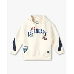 kb team spirit Boys Typographic Print Regular Fit Hooded Sweatshirt-picture-29