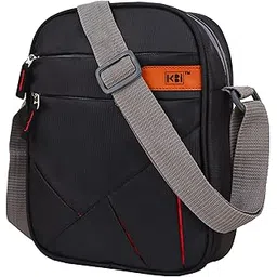 kbi Sling Cross Body Travel Office Business Messenger One Side Shoulder Bag for Men & Women (Black)-picture-14