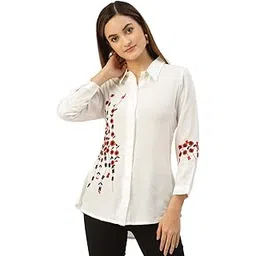 kbz Women's Rayon Embroidered Top for Girls | Comfortable Stylish Western Top-picture-17