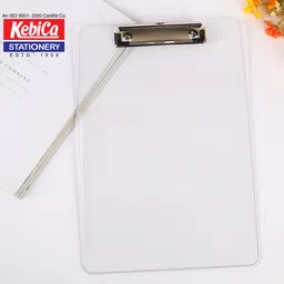 kebica Exam Pad Flexible Board Transparent Clipboard Writing Pad 1pc image 1