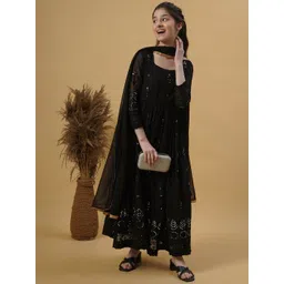 Kedar Fab Ethnic Motifs Print Maxi Dress-picture-48