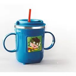 kedarkantha Kids Funny Lid for Kids Children 300 ml Plastic, Stainless Steel Plastic, Stainless Steel Coffee Mug-picture-12