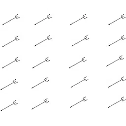 KEEAN 20 Pcs Pegboard Shelving Hook 1 Inch / 25 mm Width 4 inch Length Wholesale Pack Birght Chrome Finish Heavy Duty Organiser Exhibition Workshop DIY Craft Storage Display Wall-picture-22