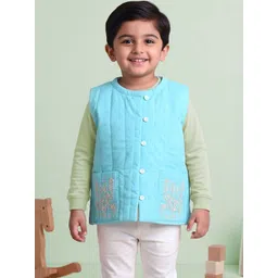 Keebee Unisex Kids Floral Organic Cotton Lightweight Quilted Jacket with Embroidered-picture-39