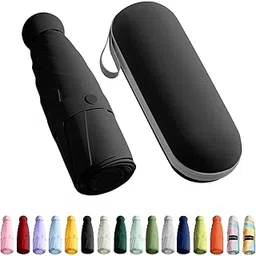 keekos Umbrella, UV Big Size Umbrella for Sun Protection Rain Windproof Strong large 2 fold for men women kids boys girls Perfect small & stylish Windproof & Compact (Black.)-picture-53