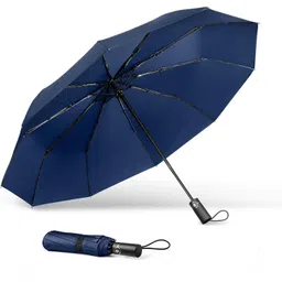 keepcart Strong Wind Proof Rain Proof with 10 Ribs Bone Travel Folding Umbrella Umbrella-picture-16