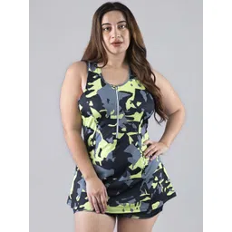 keepfit KeepfitPrinted Padded Swim Set With Zipper Top And Boyshorts-picture-11
