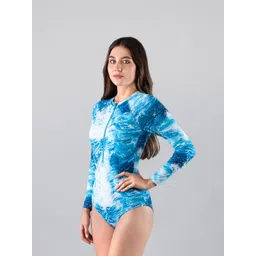 Keepfit Printed Round Neck Bodysuits Swimwear-picture-14