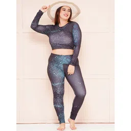 Keepfit Printed Round Neck Padded Two Piece Swim Set-picture-35