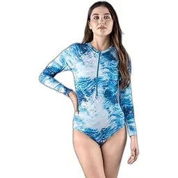 keepfit Printed Round Neck Swimwear for Women| Swimming Suit for Women-picture-18