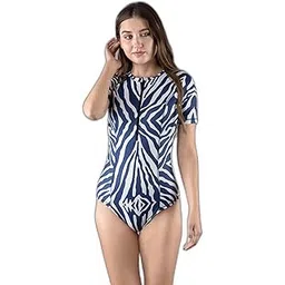 keepfit Printed Round Neck Swimwear for Women| Swimming Suit for Women-picture-23