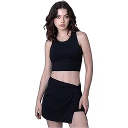 keepfit Women's 3 Piece Swim Set Top and Swimskirt with Boy Short |Swimming Suit for Women-picture-16
