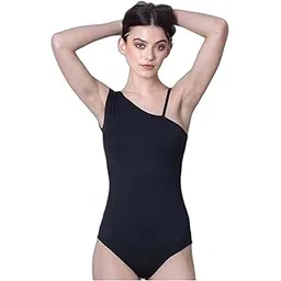 keepfit Women's Black One Shoulder Monikini |Swimming Suit for Women-picture-20
