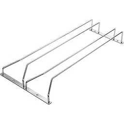 KEEPWELL Stainless Steel Wine Glass Upside Down Glass Hanging Rack/Wine Glass Holder/Stemware Organizer for Pubs/Kitchen/Bars/Bar Accessory/Stemware Hanger (Double Line) (20.5 in Long)-picture-28