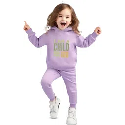 KEESOR Girls Printed Hooded Sweatshirt With Joggers-picture-34