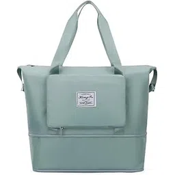 keetly Travel Bag Foldable, Bags for Women, Bags Travel, Gym Bag, Large Capacity Waterproof Gym and Sports Bag with Handle (Green)-picture-32