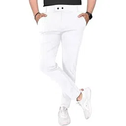 keffto Slim Fit Men Trousers | 2 Button Formal Stretch Lycra Pants | Wrinkle-Free, Breathable, Office & Travel Wear with Side Pockets-picture-47