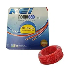 KEI Homecab 1.5 Sq.mm 1 Core FR PVC Multistrand Industrial Cable Red (180 m)-picture-27