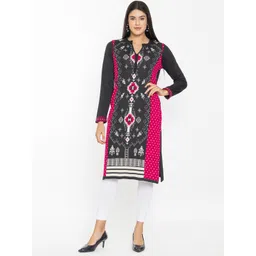 KEIKO Ethnic Motifs Printed Mandarin Collared Kurta-picture-10