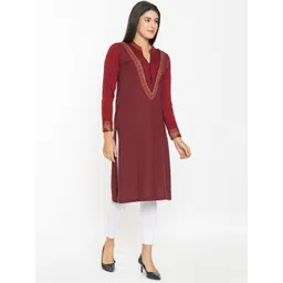 KEIKO Ethnic Motifs Printed Mandarin Collared Kurta image 3