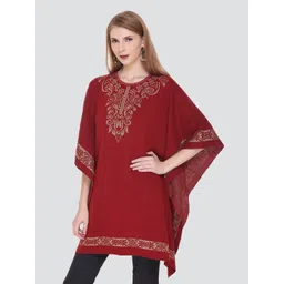 KEIKO Printed Kaftan Longline Top-picture-36