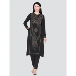 KEIKO Women Black Ethnic Motifs Printed Kurta-picture-34