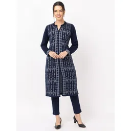 KEIKO Women Ethnic Motifs Regular Kurta with Trousers-picture-10