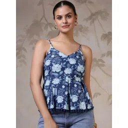 KEIYONA Women V-Neck Cotton Peplum Top-picture-16