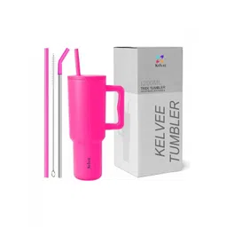 KELVEE Pink Single Stainless Steel Brand Logo Double Wall Vacuum Water Bottle-picture-58