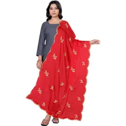 Kemza Ethnic Motifs Embroidered Dupatta with Beads and Stones-picture-42