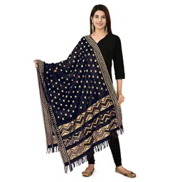 Kemza Geometric Woven Design Dupatta With Zari-picture-11