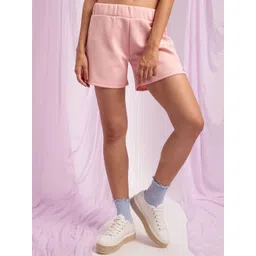 KENDALL & KYLIE Women Pink Loose Fit  Elasticated Closure Shorts-picture-30