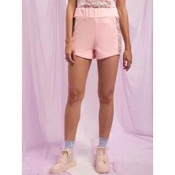 KENDALL & KYLIE Women Pink Slim Fit Shorts-picture-18