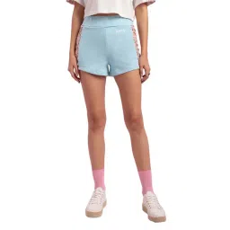 KENDALL + KYLIE Blue Embellished Mid Rise Shorts-picture-33