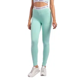 KENDALL + KYLIE Green Cotton Sports Tights-picture-16