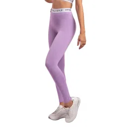 KENDALL + KYLIE Purple Cotton Sports Tights image 5