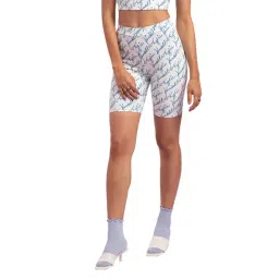 KENDALL + KYLIE White & Blue Printed Shorts-picture-34